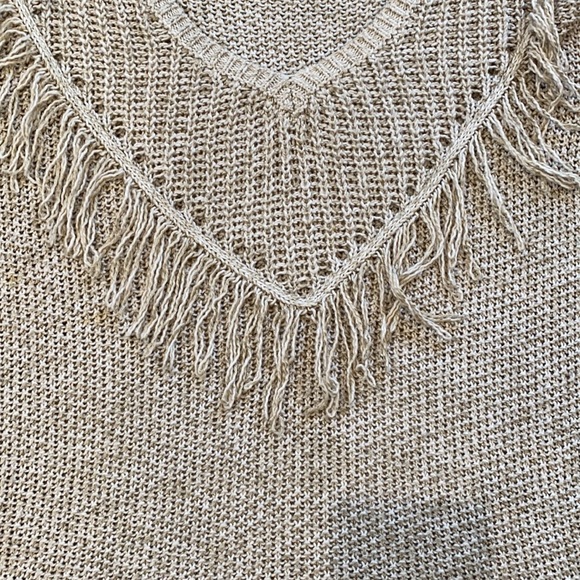 Cream knit oversized sweater - Picture 3 of 4